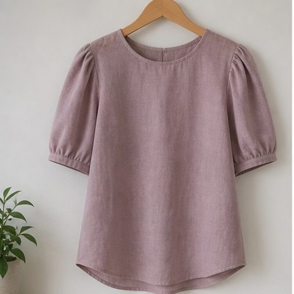 Mauve Smocked Top